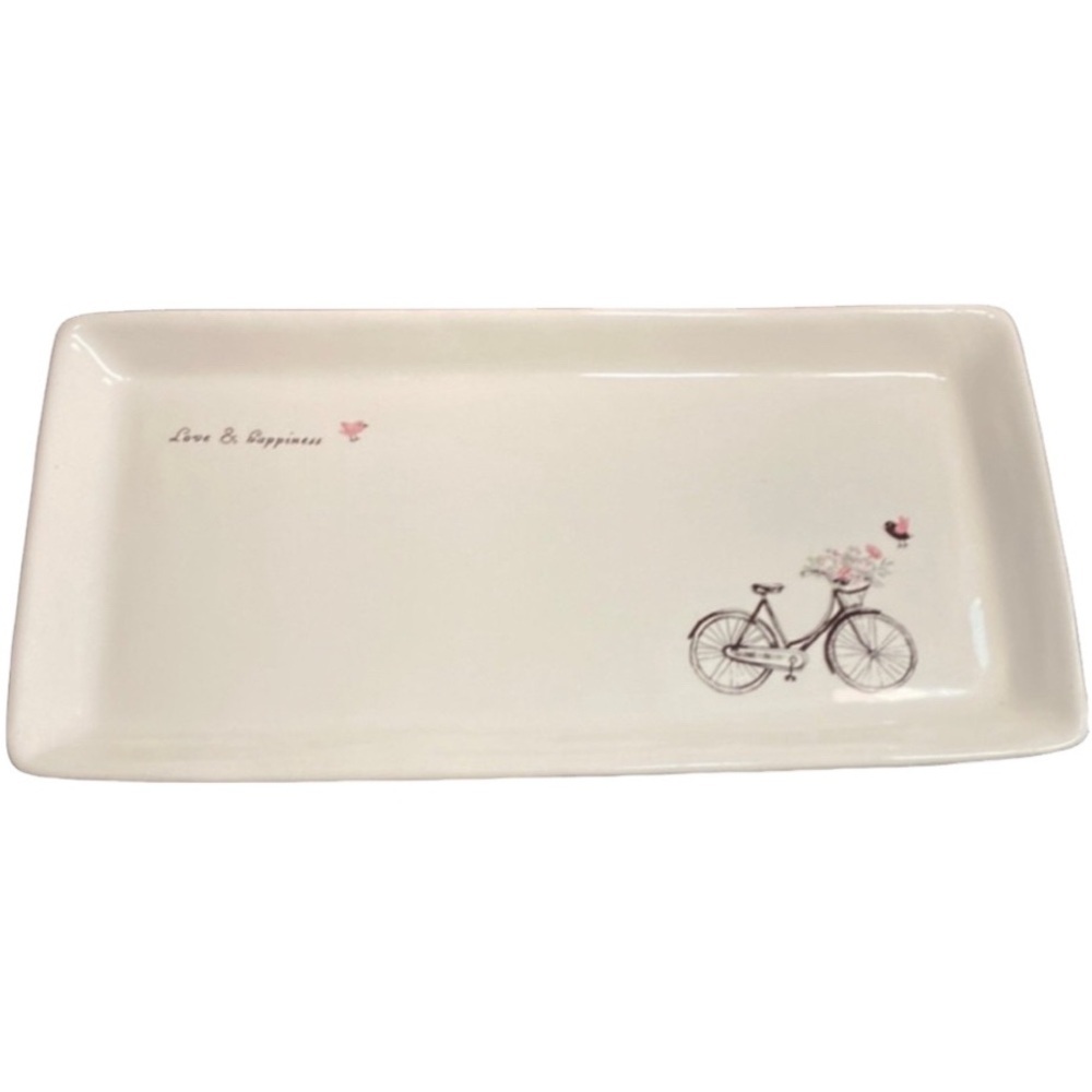 Magenta serving platter. Love & Happiness. Super cute!